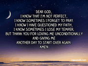Dear God...