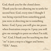 Closed Doors
