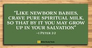 How to Grow in Your Salvation (1 Peter 2:2) - Your Daily Bible Verse - June 22