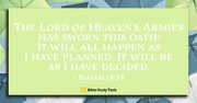 God's Sovereign Plan (Isaiah 14:24) - Your Daily Bible Verse - June 15