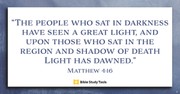 Light That Travels (Matthew 4:16) - Your Daily Bible Verse - October 21