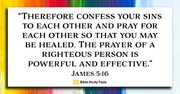 Praying God’s Will for One Another (James 5:16) - Your Daily Bible Verse - December 31