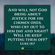 Jesus’ Parable about Persisting in Prayer (Luke 18:7) - Your Daily Bible Verse - April 10