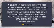 Don’t Give Up on Church (Hebrews 10:24-25) - Your Daily Bible Verse - August 14