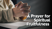 A Prayer for Spiritual Fruitfulness | Your Daily Prayer