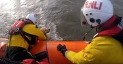 Golden Retriever Saved by Lifeboat Crew after Running into the Ocean after a Scare