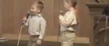 2 Adorable Toddlers Sing He Arose