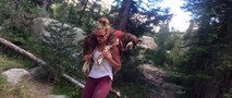 Woman Carries 55 Pound Dog For 6 Hours To Save His Life