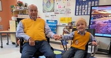 Kindergartener Celebrates 100th Day of School With 100-Year-Old Great-Grandpa