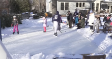 One Dad’s Backyard Ice Rink Turns Cold Weather Into Community Connection