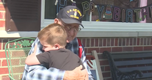 95-Year-Old Veteran Honored by Schoolchildren in Sweet Birthday Celebration