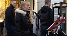 11-Year-Old Sings 'Can't Help Falling In Love' On Street Corner