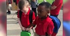 2nd Grader Sees Boy with Autism Crying on 1st Day of School and His Compassion Is Going Viral