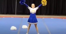 Brave Cheerleader Performs Routine All Alone at Competition after Entire Team Quits