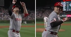 Reds Rookie Sal Stewart Proclaims 'Jesus Is King' into NBC Camera after Home Run