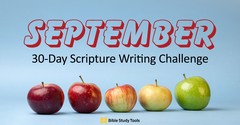 September's 30-Day Scripture Writing Plan