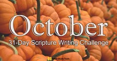 October's 31-Day Scripture Writing Plan