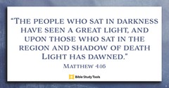 Light That Travels (Matthew 4:16) - Your Daily Bible Verse - October 21