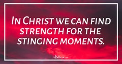 Finding Strength in Stinging Moments - iBelieve Truth: A Devotional for Women - November 4
