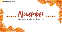 Weekly Memory Verses for November