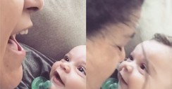 Mother Sings 'Give Me Jesus' to Smiling Baby