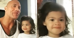 Dwayne Johnson’s Daughter Hilariously Refuses to Believe He’s in 'Moana'