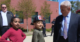 First Grader Saves His Classmate From Choking, Now An Honorary Member of the Fire Department