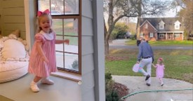 Grandpa Takes 2-Year-Old Granddaughter To School Every Day And It’s Precious