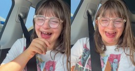 Young Woman with Down Syndrome Ecstatic Over Party Invitation