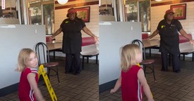 Waffle House Employee Joins Child for Adorable 'Let It Go' Performance