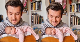 Father Sings 'Can't Help Falling In Love' to Infant Daughter in Precious Clip