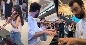 10-Year-Old Violinist Stuns Crowd with Impromptu Classical Duet with Pianist