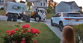 Little Girl Forms Adorable Connection with Sanitation Worker