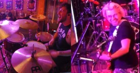 Drummer’s Hilarious Move Leaves Lead Singer Laughing Out Loud