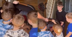 4 Brothers’ Adorable Reaction to Their New Baby Sister Melts Hearts