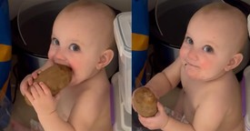 Little One Gets Busted Trying to Sneak an Unexpected Treat