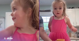 Little Girl Teaches Us How to Make Chocolate Milk Her Way