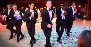 Professional Dancer Surprises Ballerina Bride With EPIC Groomsmen Dance