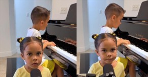 Adorable Duo Charms with Cute 'Over The Rainbow' Performance