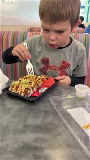 Son Regrets Slathering Wasabi On Sushi