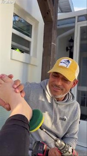 Husband Turns Pedicure Into a Home Improvement Project