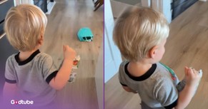 You Won't Believe the Unexpected Way This Toddler Mimicked His Mom