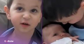 Little Boy's Hilariously Unexpected Demand While Holding Baby