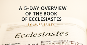 A 5-Day Overview of the Book of Ecclesiastes