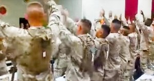 Group Of Marines Sing 'Days Of Elijah'