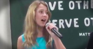 11 year old sings Keith & Kristyn Getty's "Power of the Cross"