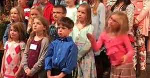 Girl Dances To 'Old Church Choir’