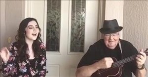 Teenager Joins Grandpa For Duet Of 'Somewhere Over The Rainbow'