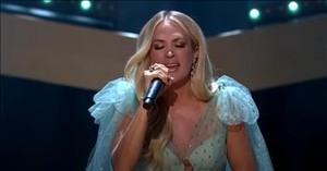 Carrie Underwood Sings 'Go Rest High On That Mountain' To Honor Vince Gill 