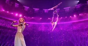 Lindsey Stirling and Dancing Power Duo Perform Stunning Number on AGT All Stars